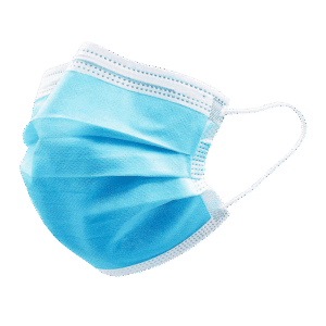 Ma Croix 3 Ply Disposable Face Masks for Summer, Blue Mask with Earloop in Box